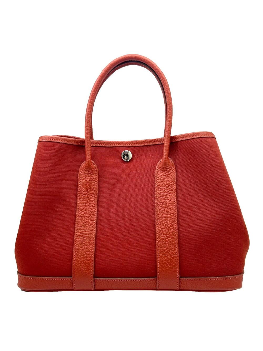 Hermes Garden Party Tote Toile And #350341H24B
